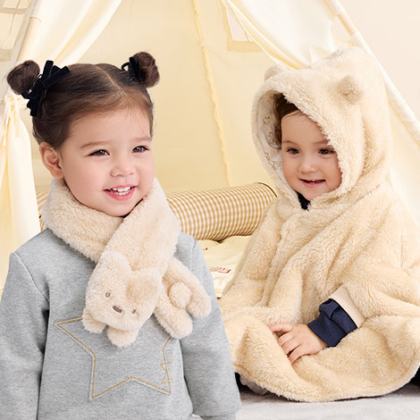 あったかボア冬の子供服